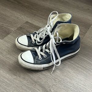 Converse high top shoes - navy